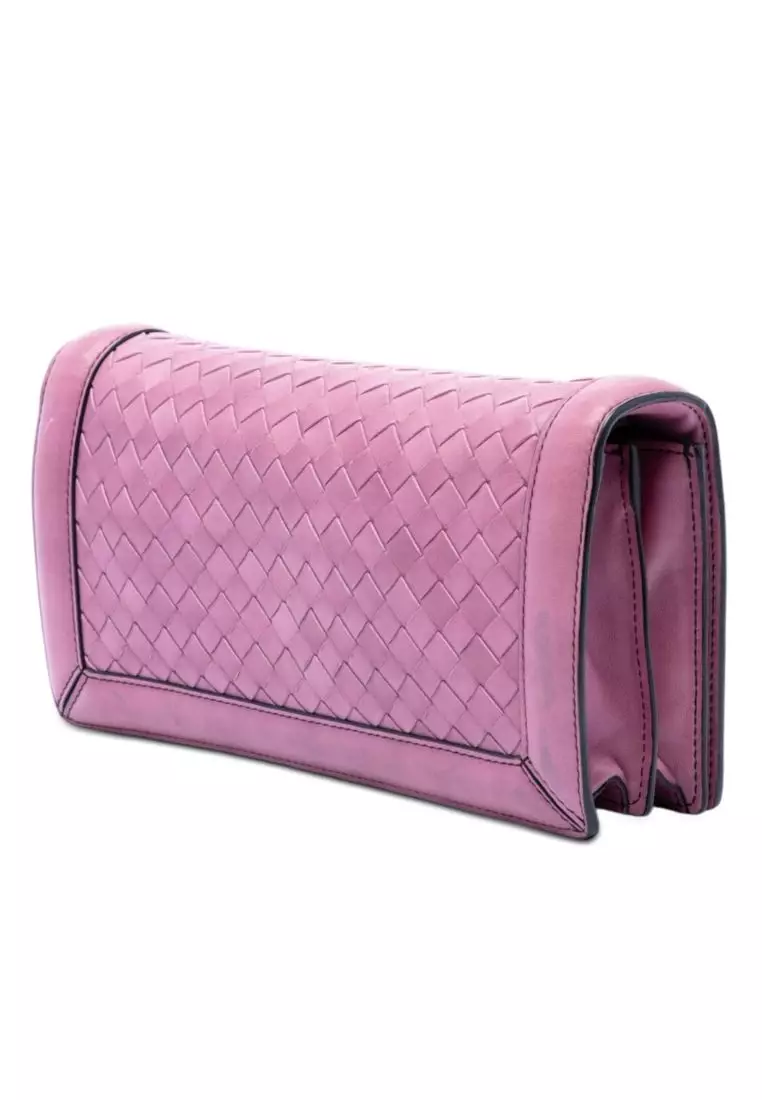 Pre-Loved Bottega Veneta Nappa Intrecciato Olimpia Knot Shoulder Bag