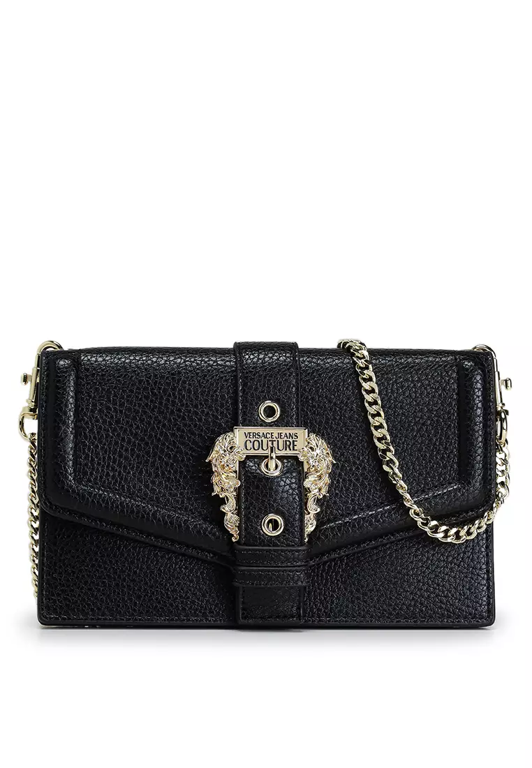 人気【VERSACE JEANS COUTURE 】バロックバックル クロスボディ Versace Jeans Couture Baroque-buckle Crossbody Bag | Pink