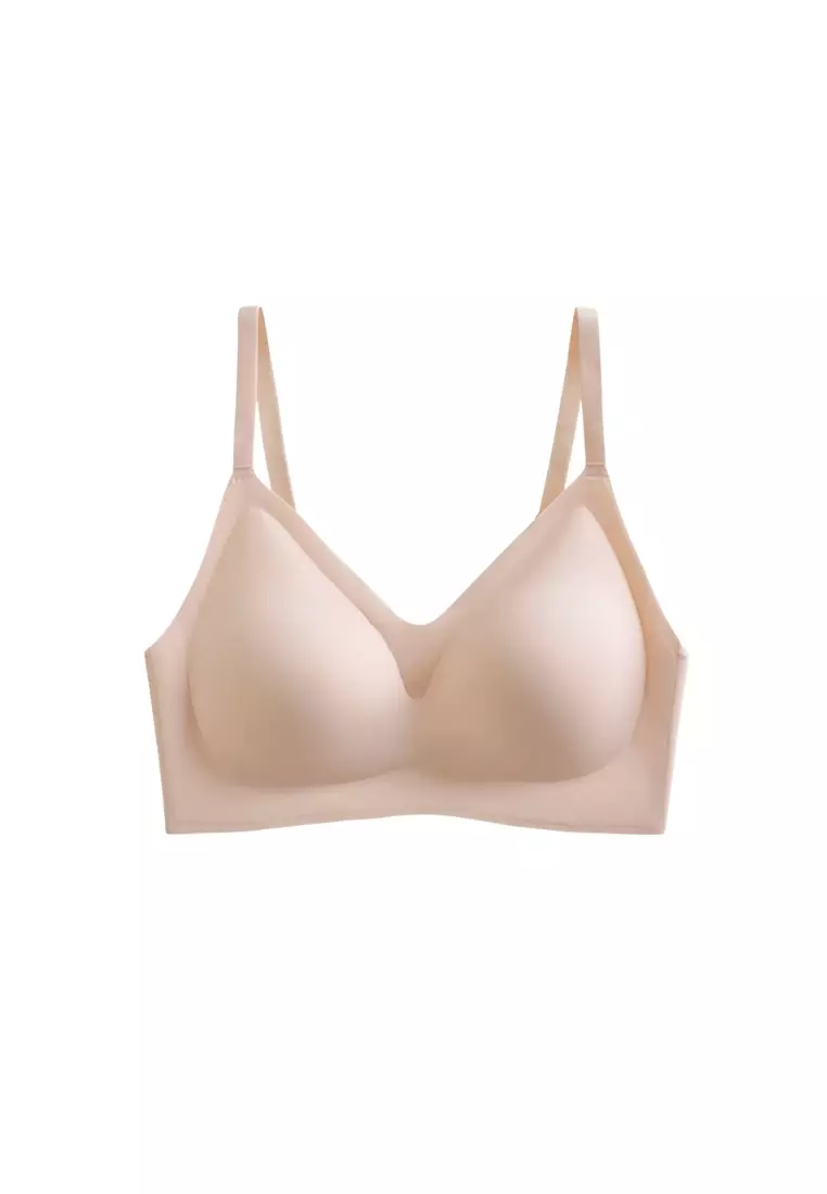 3 Pack Nadia Seamless Wireless Bra Bundle - Grey, Nude, Brown