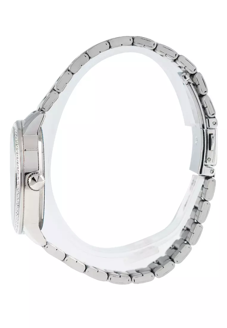 Alexandre Christie - Jam Tangan Wanita - Silver Black - Stainless Steel - 2A53 BFBSSDG