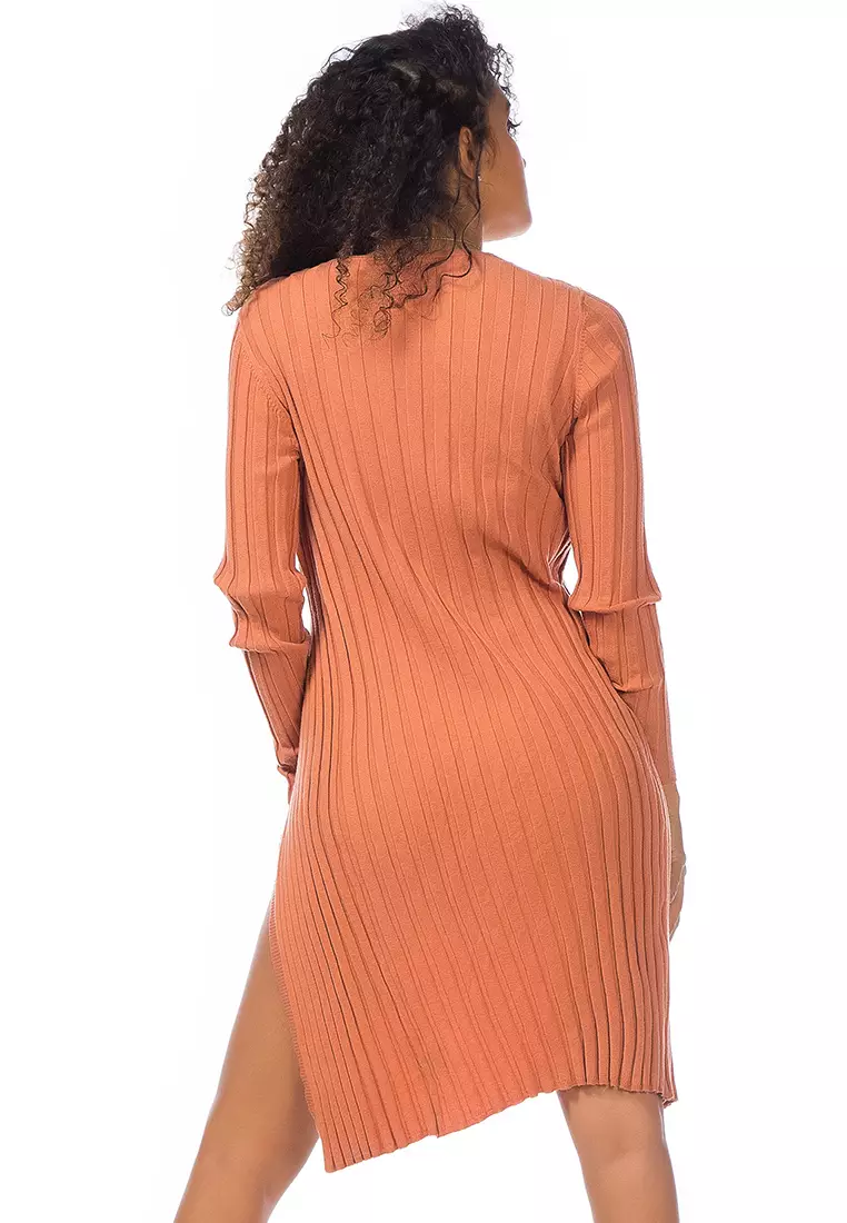 Rib Knit Wrap Shrug di Pasir Gurun