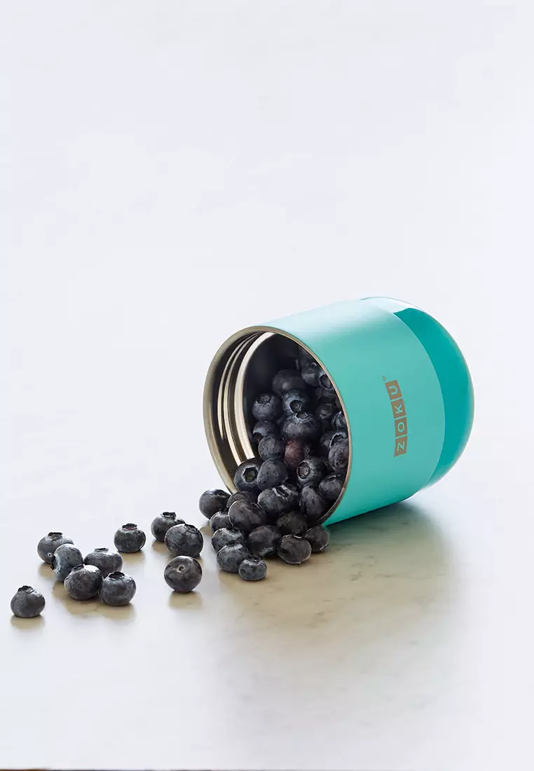 Zoku 10oz Teal Neat Jar  - Tempat Makan, Tempat Sup,  Tempat Makan Berkuah