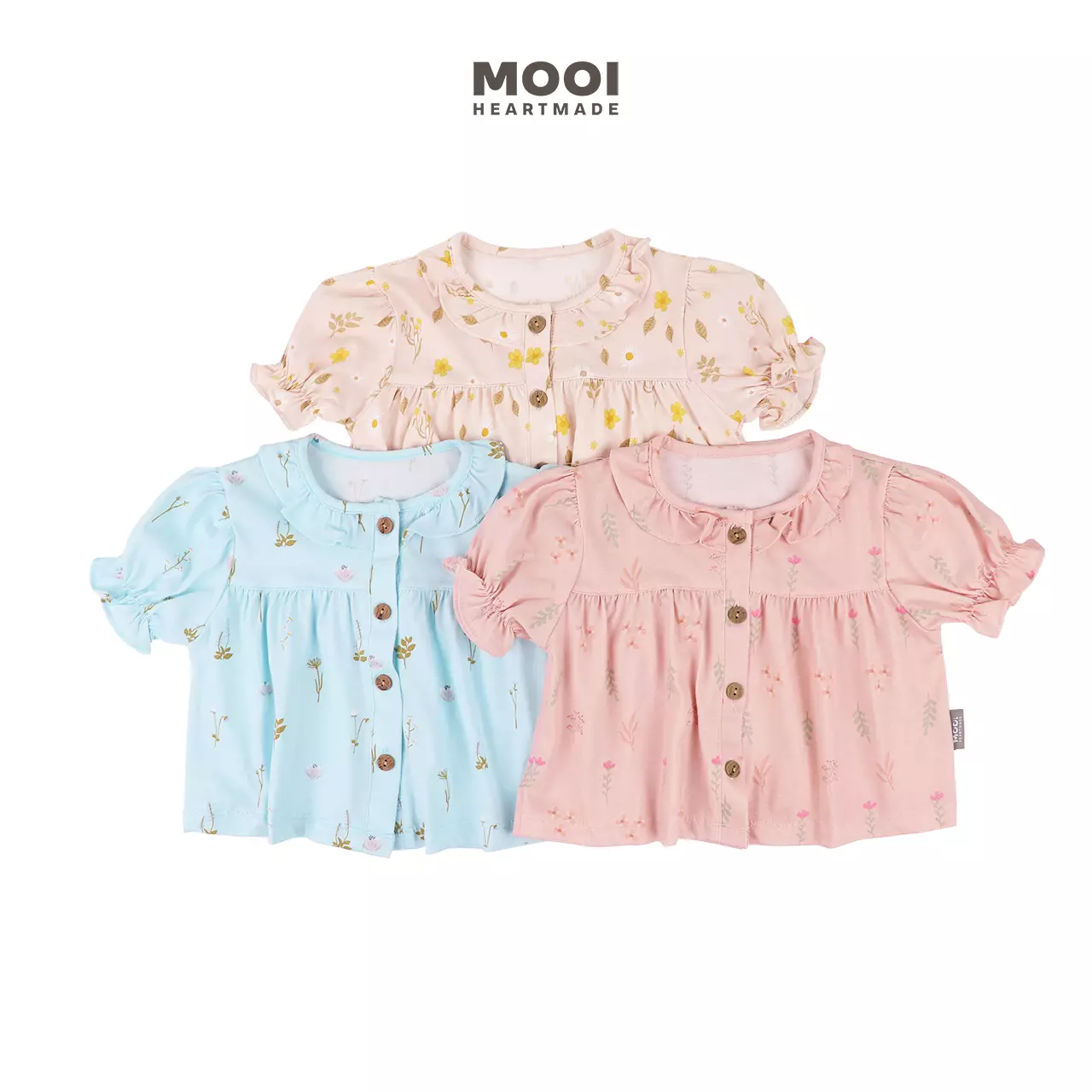 Mooi Atasan Anak Perempuan Daisy Top - Juicy Green