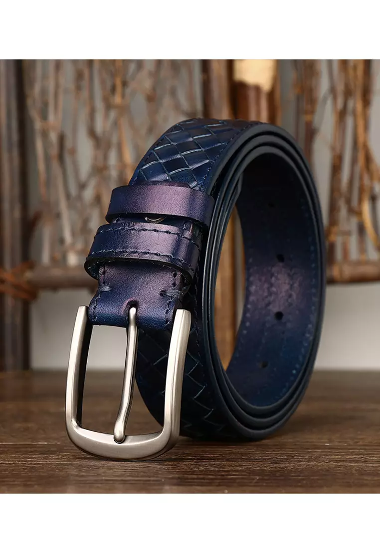 Vintage Woven Cowhide Belt