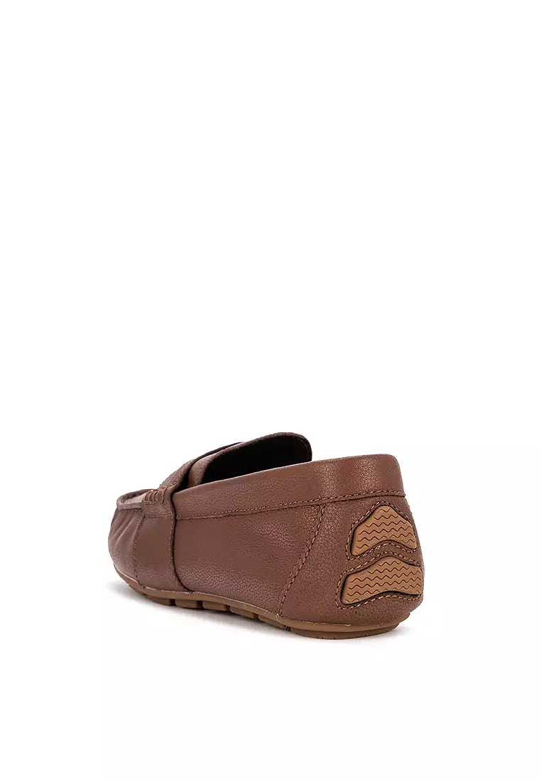 Men's Wave Driver Penny Loafers Brown