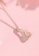 ZITIQUE gold Women's Diamond Embedded Spoon & Fork Necklace - Rose Gold BC95CACE3A0003GS_2