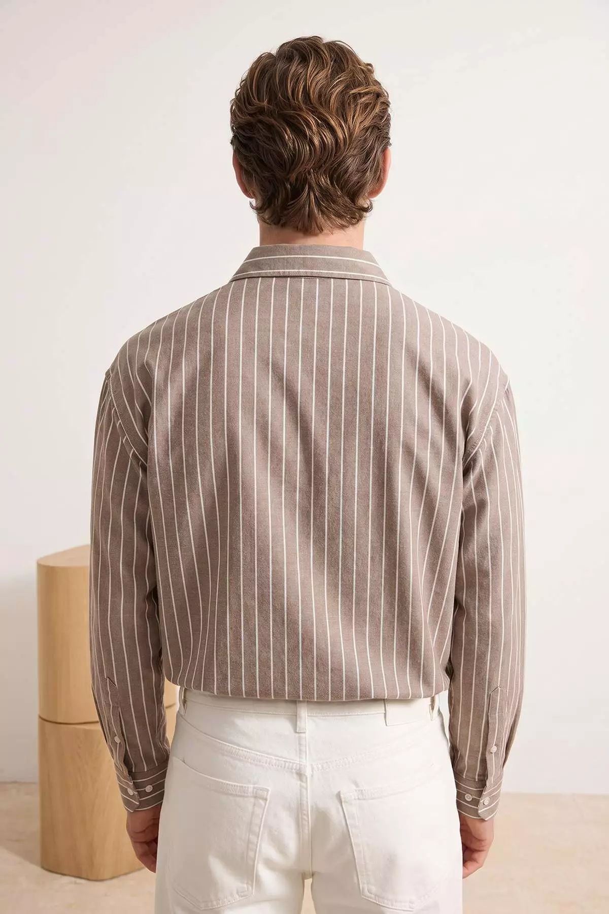 Mink Cotton Regular Men'S Shirt Tmnaw26Go00026