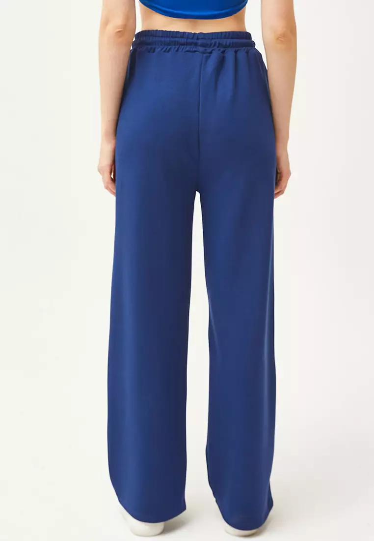 Pockets Modal Palazzo Sweatpants