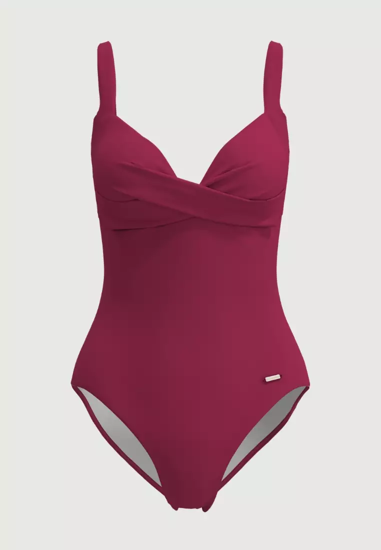 Core Solid Vigneto Cross Front Onepiece