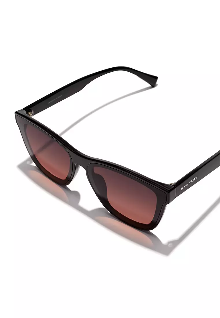 HAWKERS Black Grey To Pink Downtown Max Sunglasses For Men And Women, Unisex. Official Product Designed In Spain
