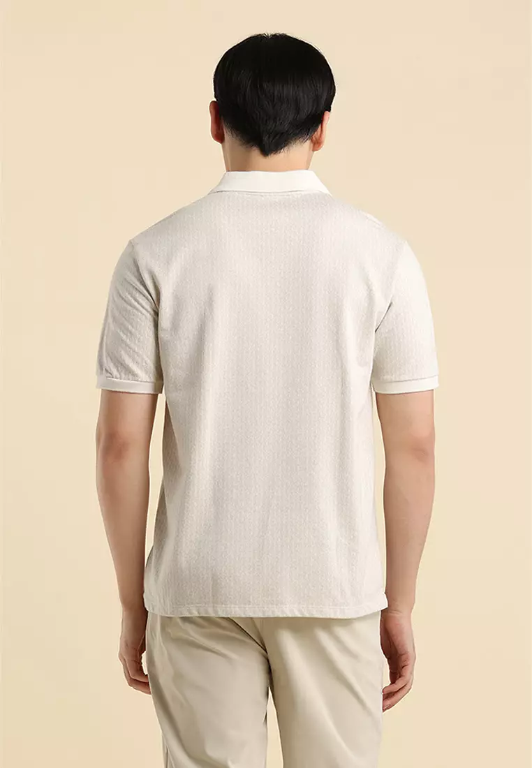 Buy Penshoppe Dress Code Relaxed Fit Jacquard Polo 2025 Online