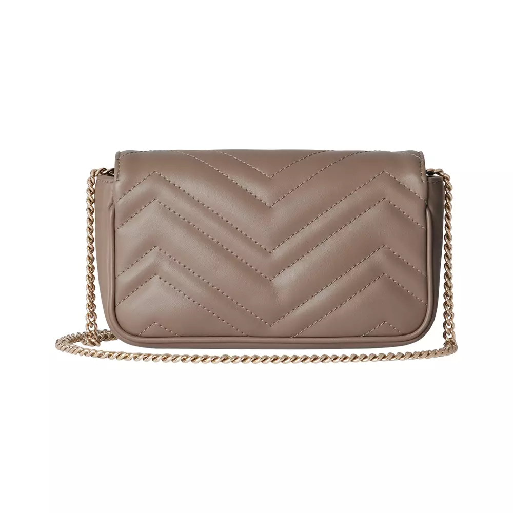 Jual Gucci GG Marmont Super Mini Shoulder Bag Taupe Original 2025