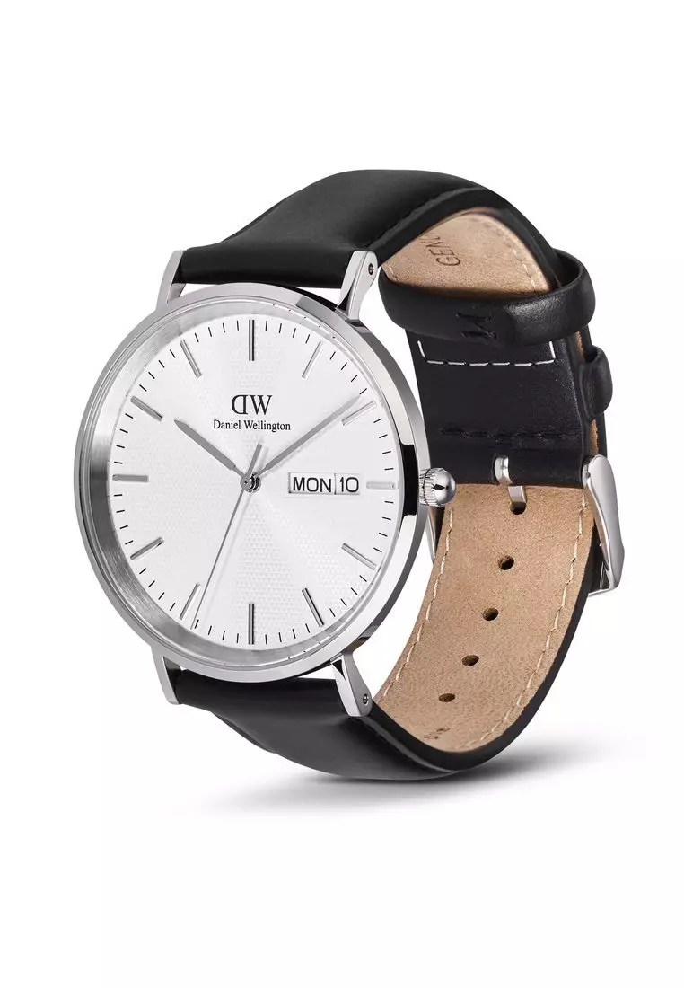 Classic Day Display Sheffield Silver - Men Watch stainless steel leather watch DW Official Authentic Original jam tanggan lelaki DW jam tangan