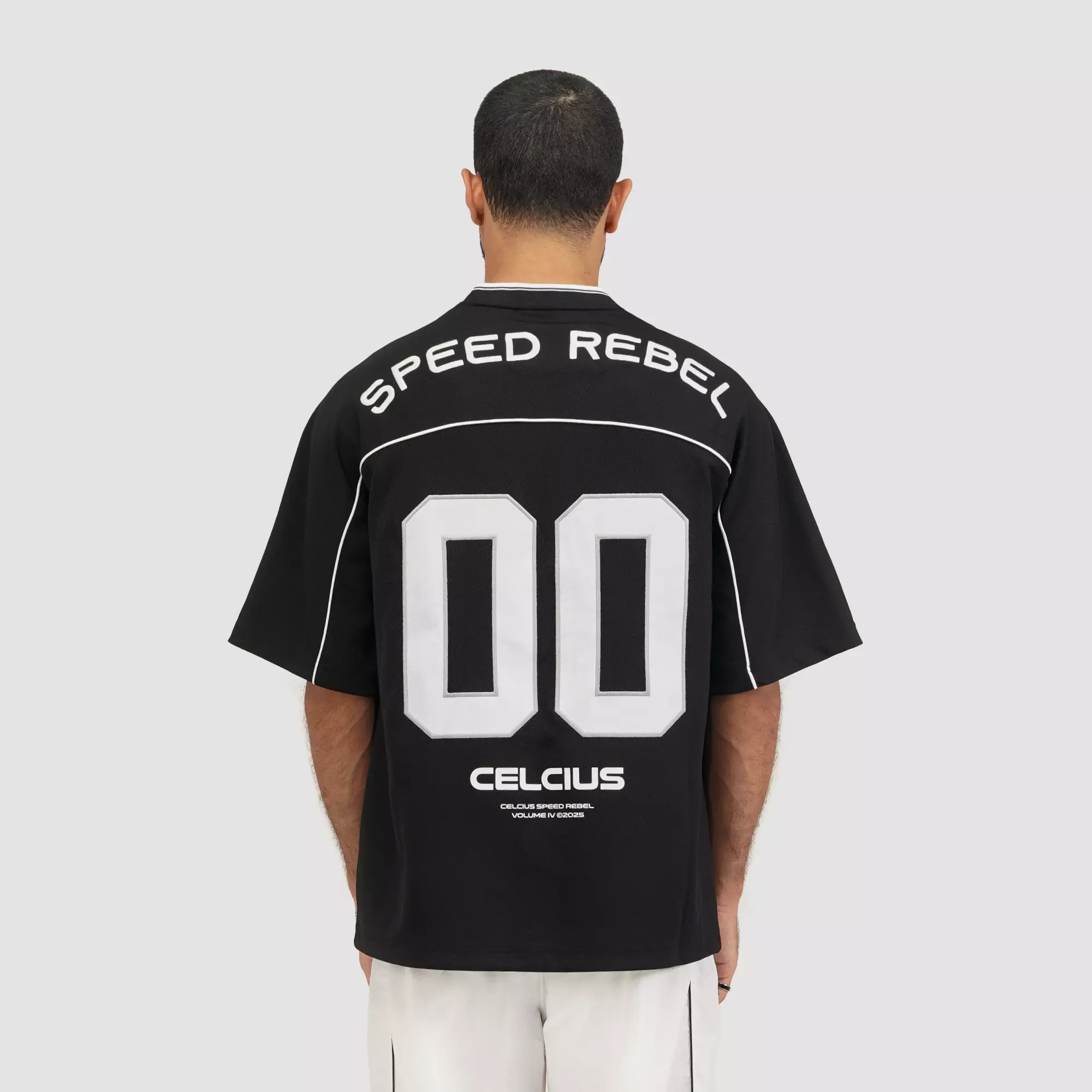 CELCIUS Speed Rebel Embroidery Kaos Jersey LIN001393C Hitam