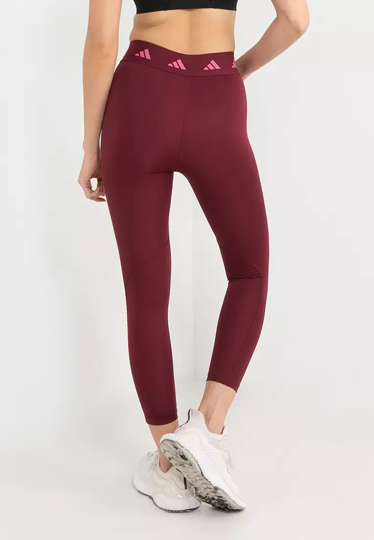 Adidas maroon outlet leggings