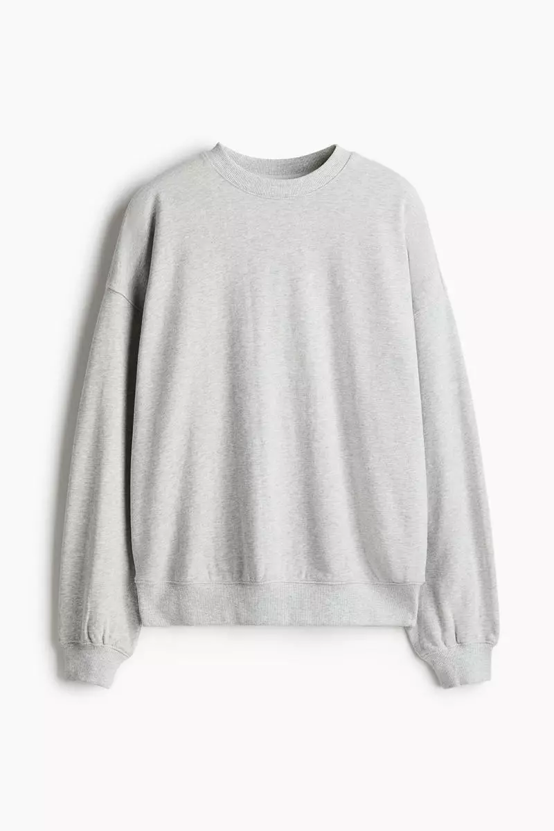 H&m White Oversized Crew Neck Sweatshirt Buy H&M Oversized - Main Image