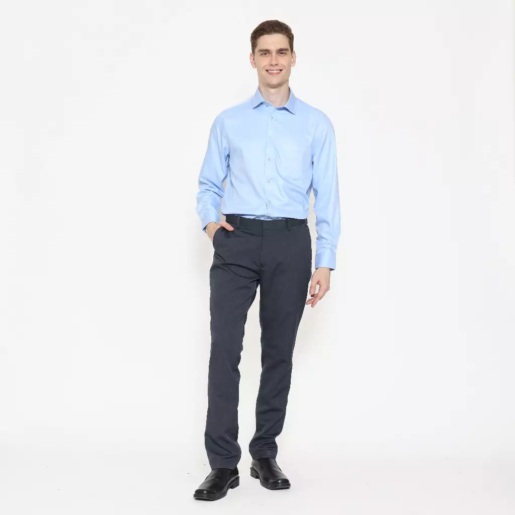 Schoeller Celana Panjang Formal Pria Slim Fit – Dark Grey – SHQCFSFTQB201QPLSQNM
