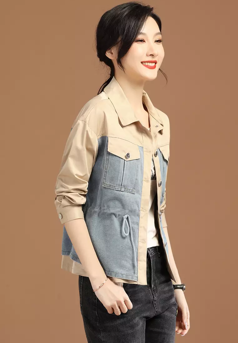 Buy A IN GIRLS Fake Two Piece Denim Jacket 2024 Online ZALORA
