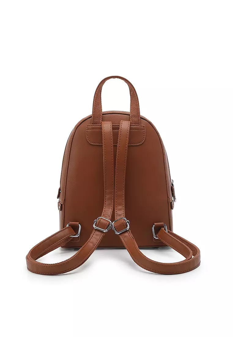 Women's Logo Backpack (Tas Ransel Wanita & Tas Punggung Wanita) - Cokelat