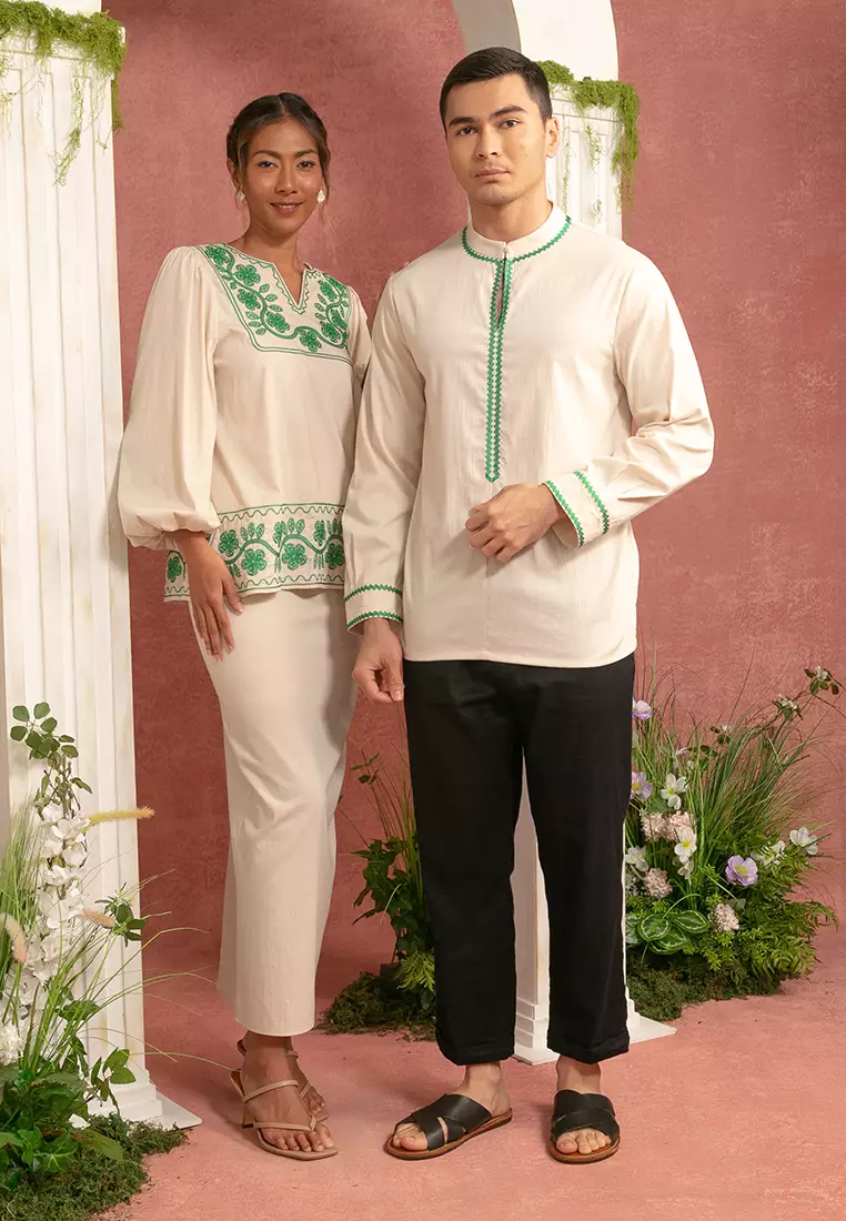 Men’s Collar Embroidered Shirt