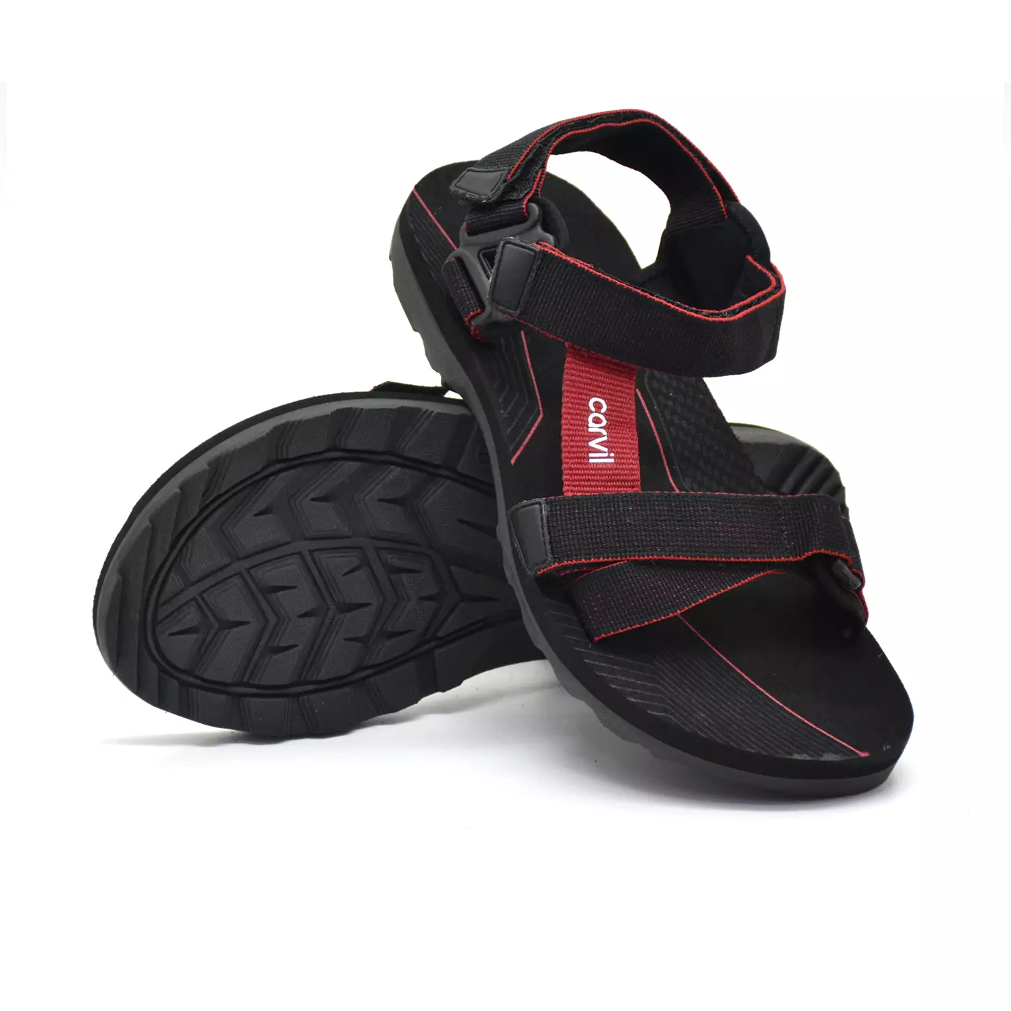 Carvil Sandal Gunung Pria Dempo-GM Black/Red
