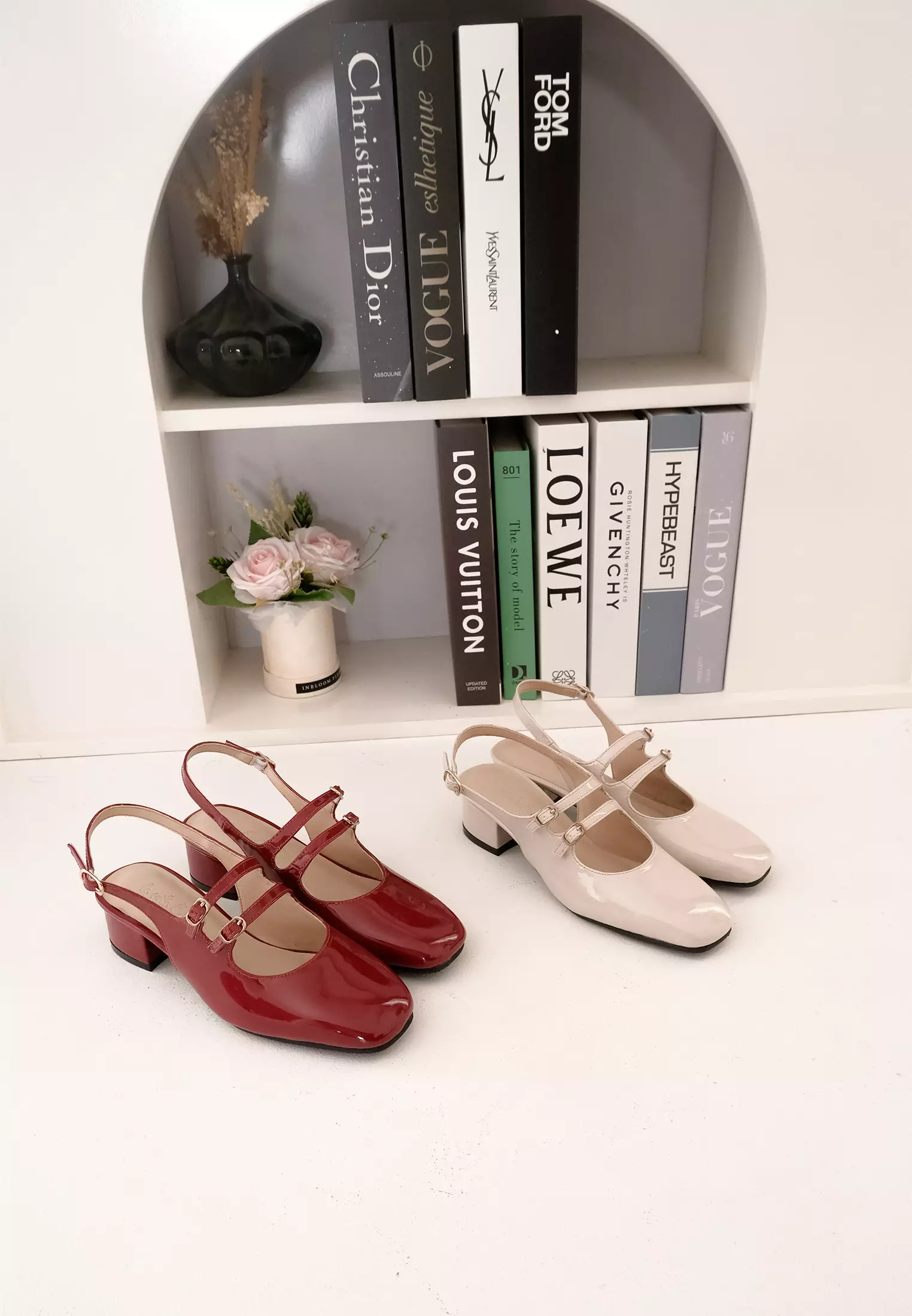 Alice Mary Jane Women Heels Slingback Shoes