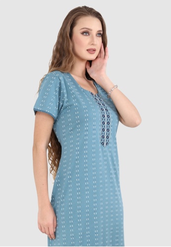 Buy Sweet Dreams Long Printed Pure Cotton Nighty 2023 Online | ZALORA  Singapore