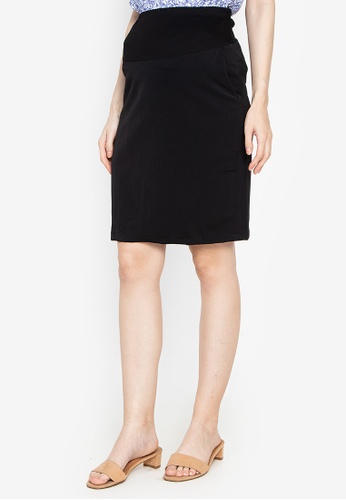floral maternity pencil skirt