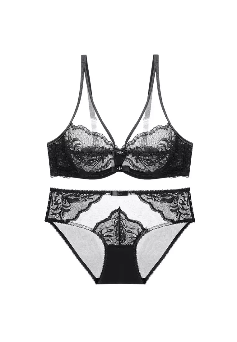 Buy LYCKA Lmm9006 Lady Sexy Bra And Panty Lingerie Set-black 2024 Online