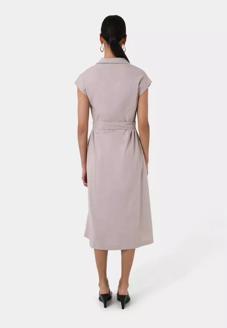 Kade V-neck Linen Dress