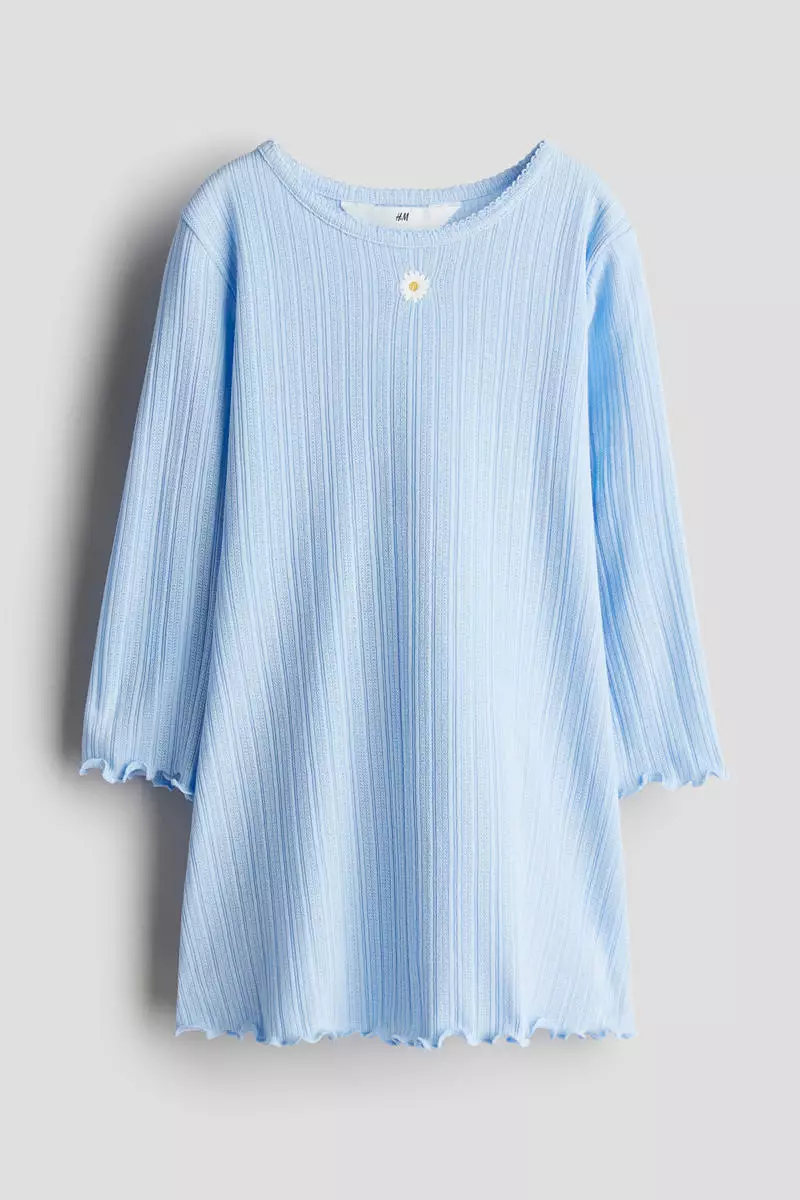 Buy H&M Long-sleeved jersey dress 2026 Online | ZALORA