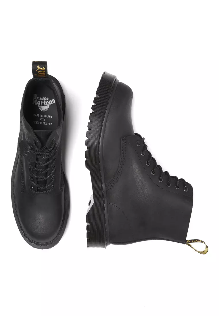 1460 Bex Bump Toe Leather Black Boots Men