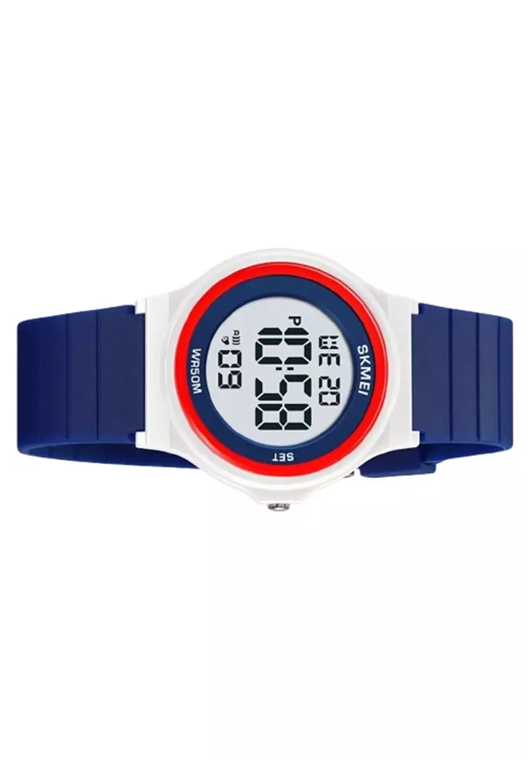 Jam Tangan Wanita 2303 Digital Rubber ORIGINAL - Dark Blue