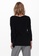 ONLY black Amalia Long Sleeve Boat Neck Pullover 03A90AA16A62B6GS_2