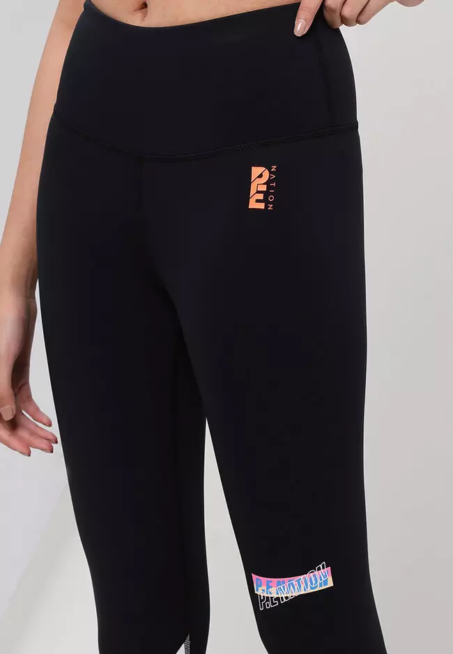 Back Swing logo crossed elastic legging, P.E Nation