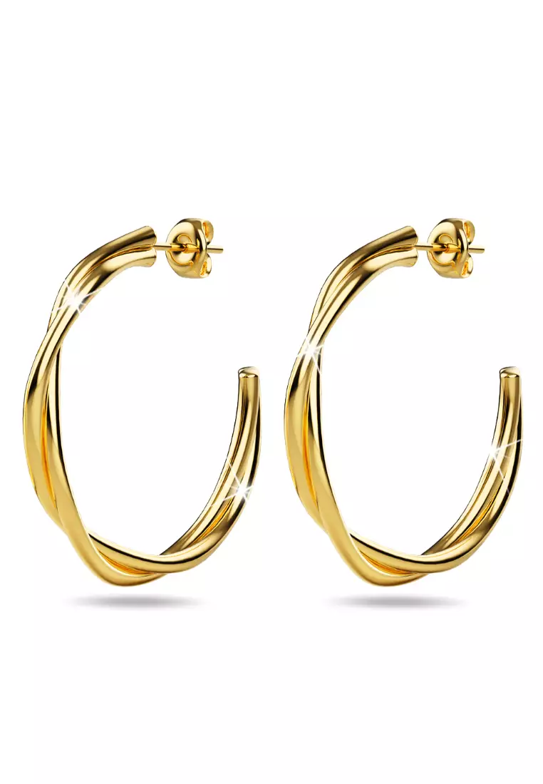 Elsa Gold Stud Earrings