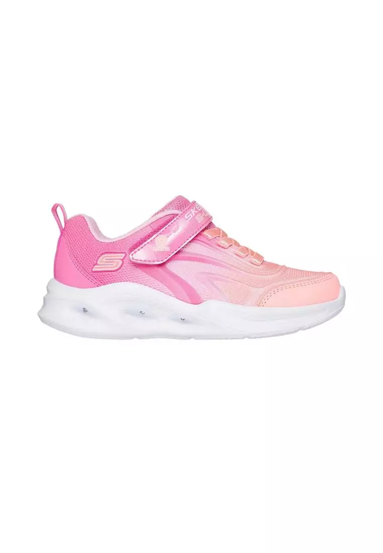 Skechers Girls S-Lights Sola Glow Shoes - 303713L-PKMT