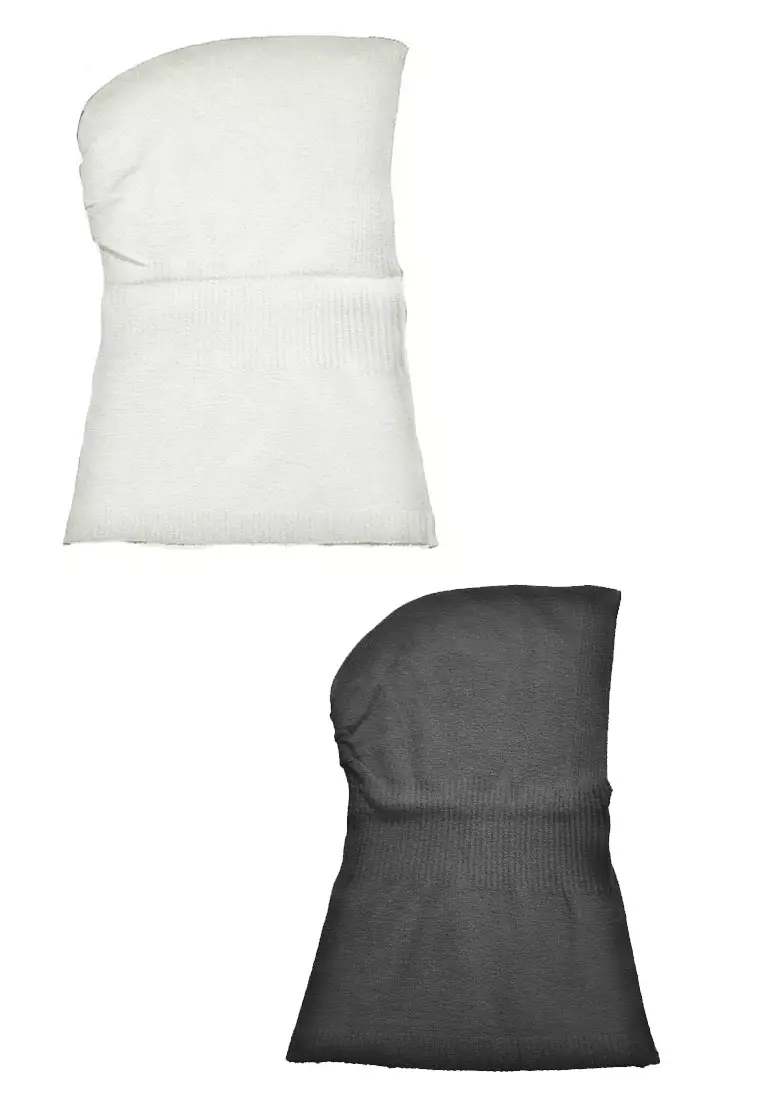 2 in 1 Ninja Inner Rajut Premium Broken White & Black