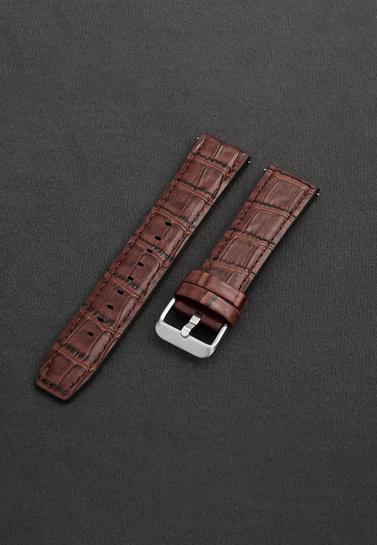 Tali Kulit Leather Strap Tali Strap 22mm Size coffee