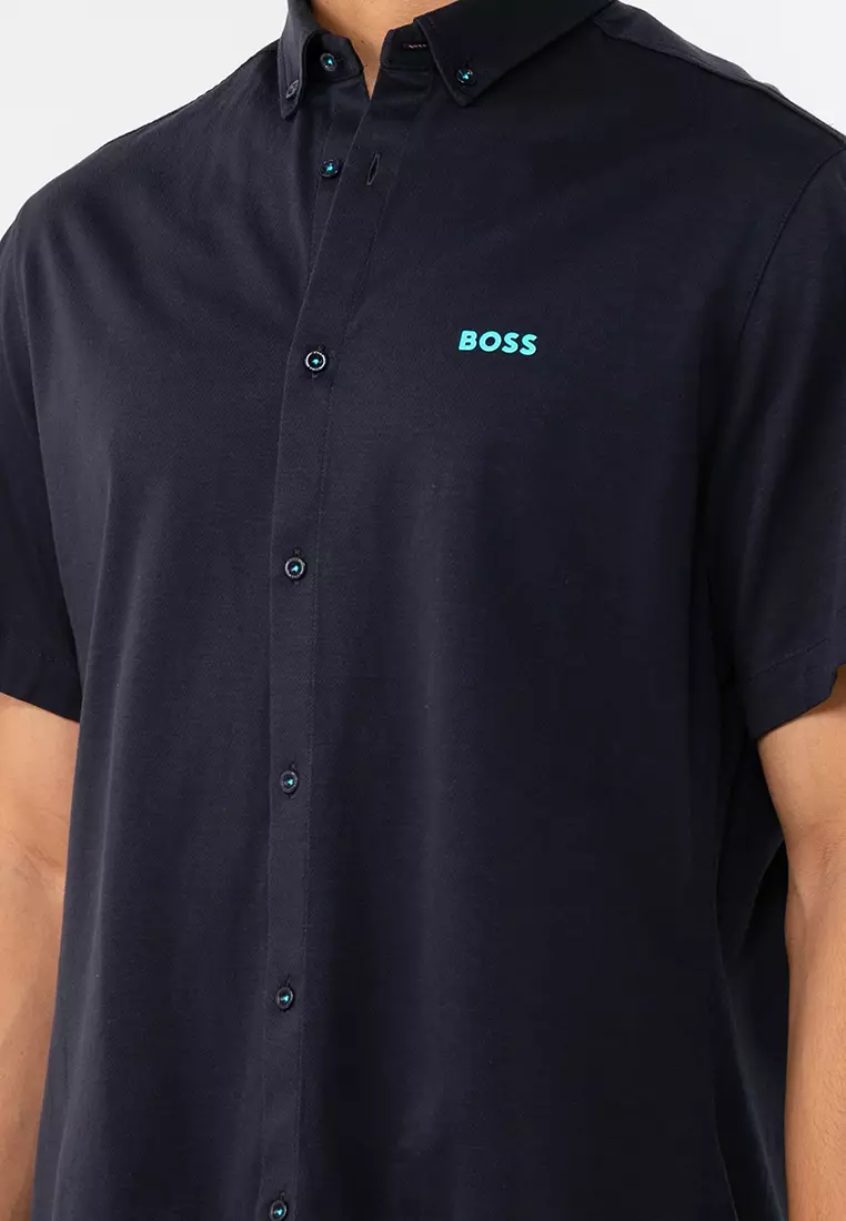 hugo boss half sleeve shirts