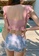 Halo pink (2pcs)  Ruffle Bikini Swimsuit ED687USC669247GS_5