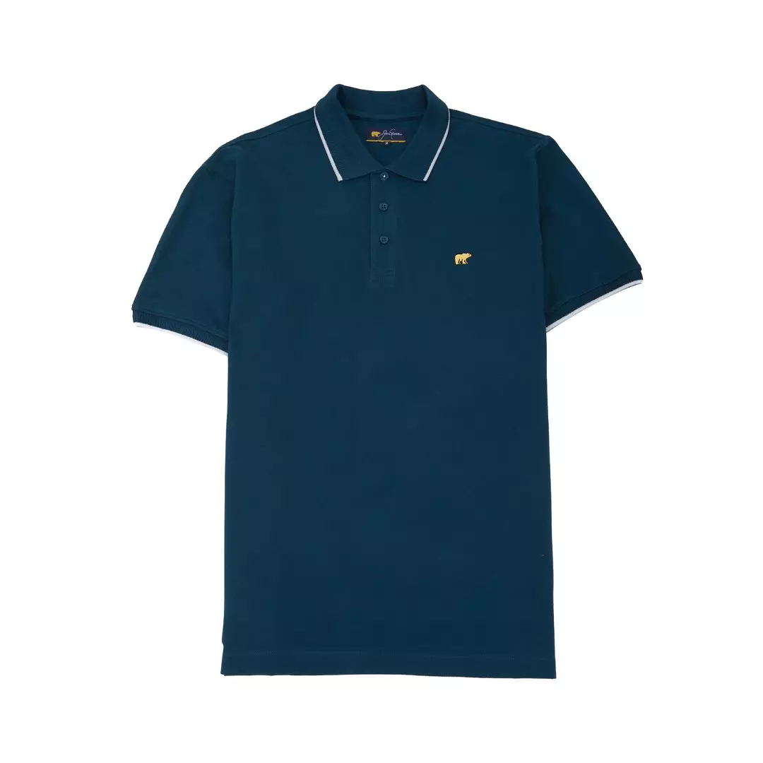 Jack Nicklaus Mandela Polo Shirt Pria Regular Fit Tosca Colour Tosca