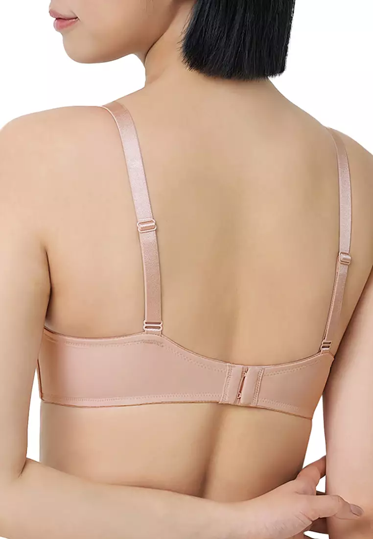 Simply Everyday Chic Wired 3/4 Cup Padded Bra for Women- Soft Mauve