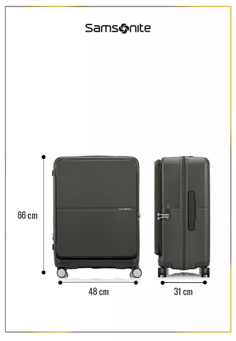 Samsonite Koper Hardcase Flatform Spinner Medium 24 Inch Exp Ft - Dark Moss