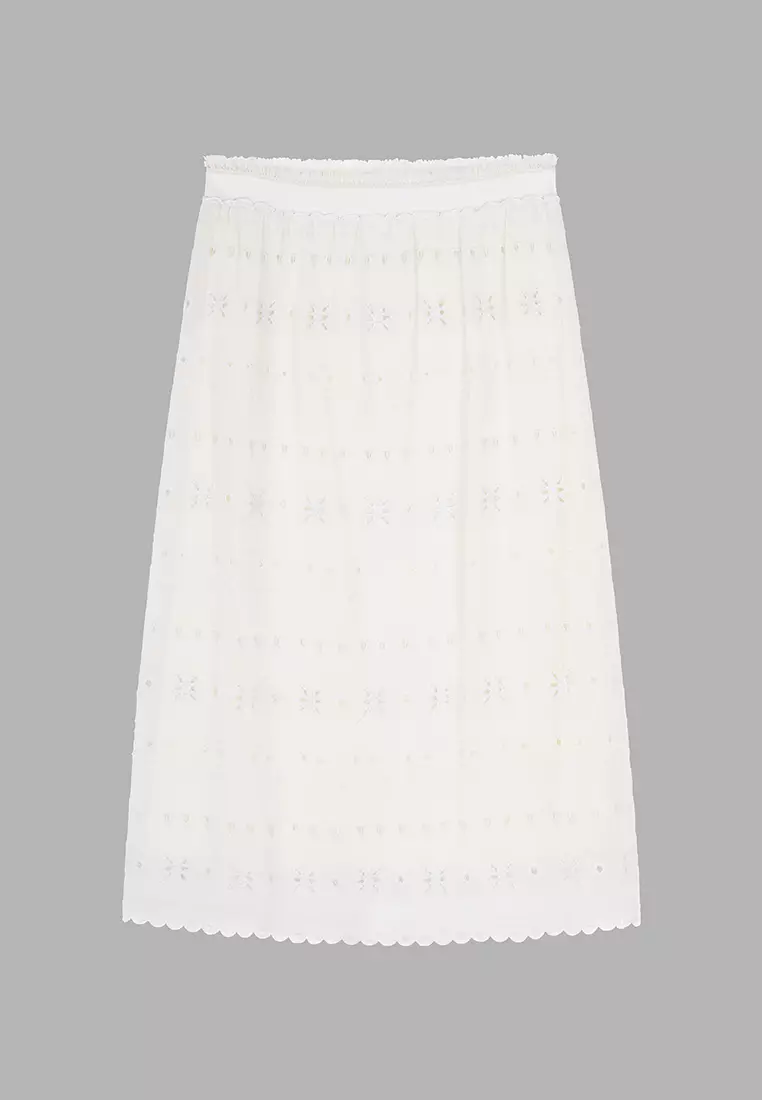 Women's Lace Insert Skirt