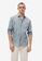 MANGO Man blue Slim Fit Striped Cotton Shirt FFBB9AA72339DAGS_1