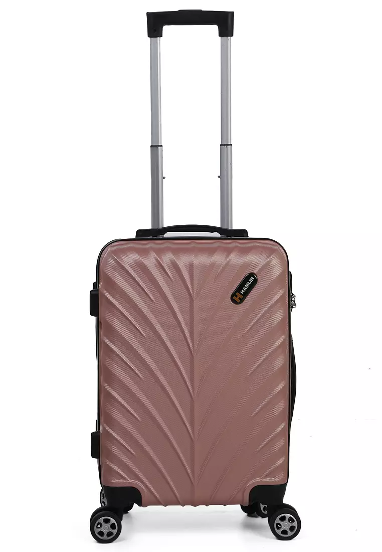 Carlton Tas Koper Hardcase Unisex Size 20Inch Suitcase Combination Lock Large Compartment Material ABS+PVC Coated ORIGINAL - Pink