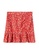 MANGO KIDS red Teens Ruffle Flower Print Mini Skirt A1B67KA1570F2BGS_1