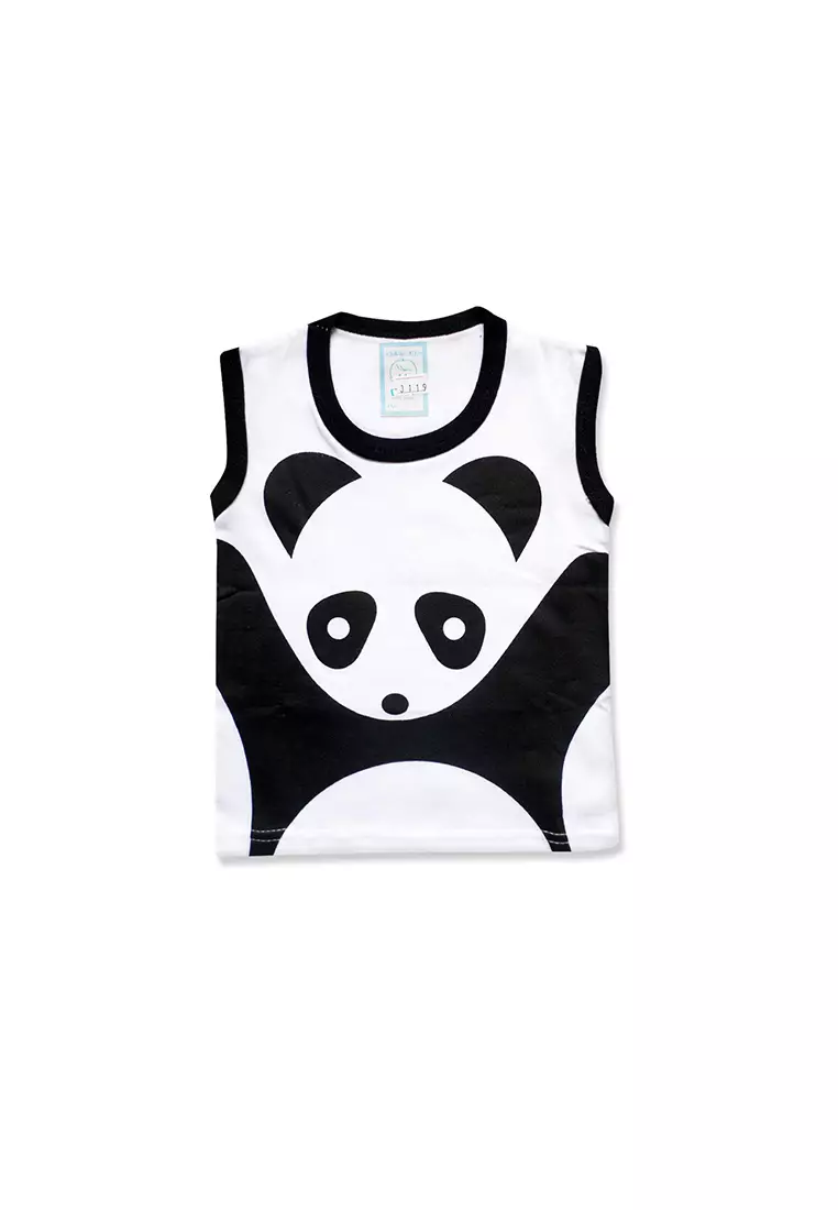 Skabe Pakaian Bayi Anak Laki Laki Baju Atasan Singlet Panda Setelan Celana Kaos All Size Baby Putih Untuk Usia 3 Bulan Hingga 3 Tahun 3119 Everyday Waka Kids Wakakids baby