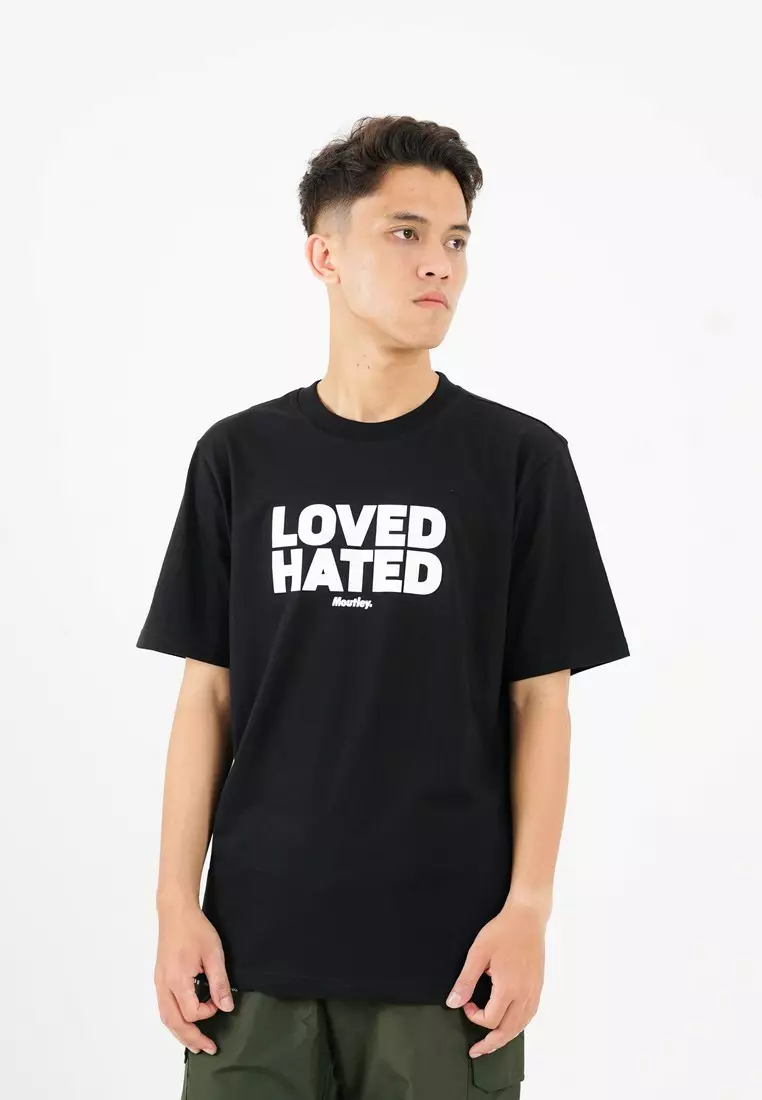 Moutley Regular Fit T-Shirt Love Hated 050924